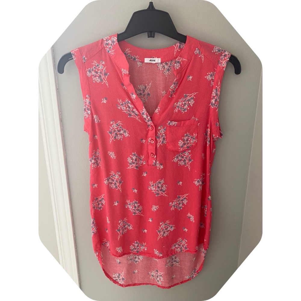 Ardene - Floral pink sleeveless tunic top - Picture 2 of 4